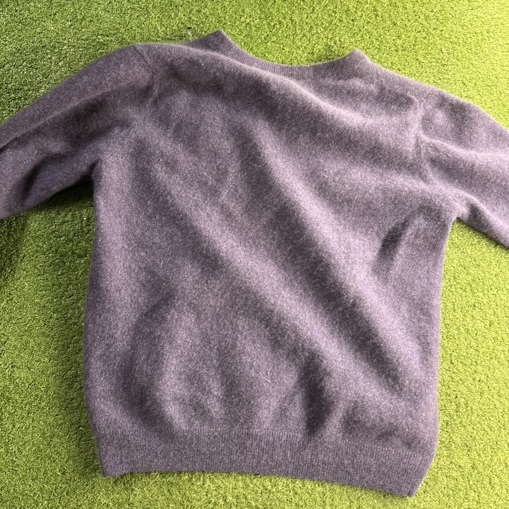 Pronto Uomo Cotton Cashmere Sweater Mens Long Sleeve V Neck Size M/S - Picture 11 of 13